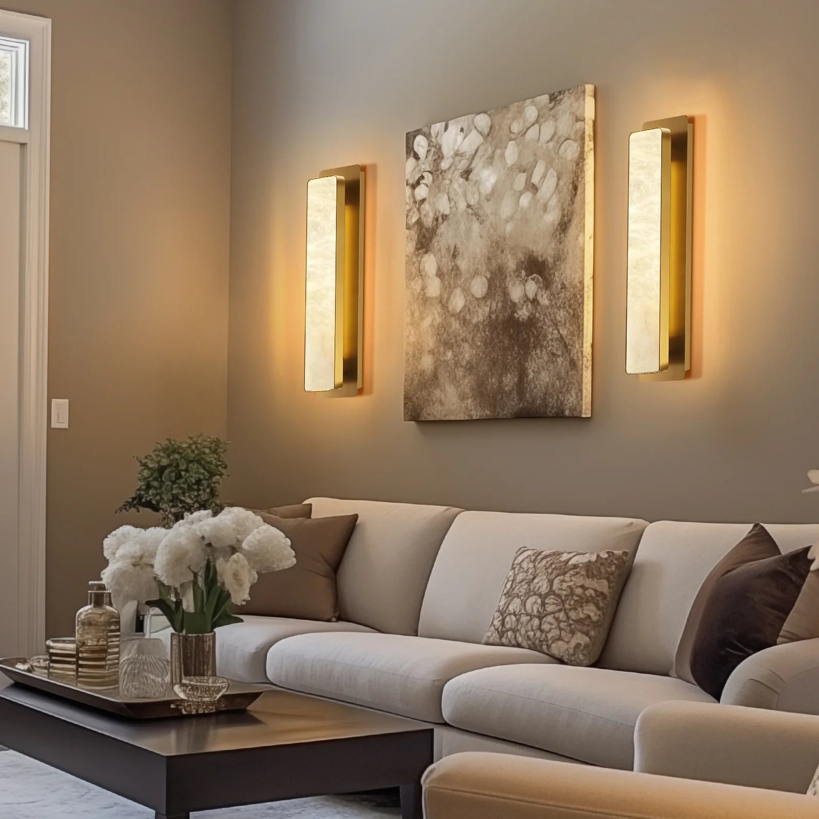 Mintreux Alabaster Wall Sconces 20"H