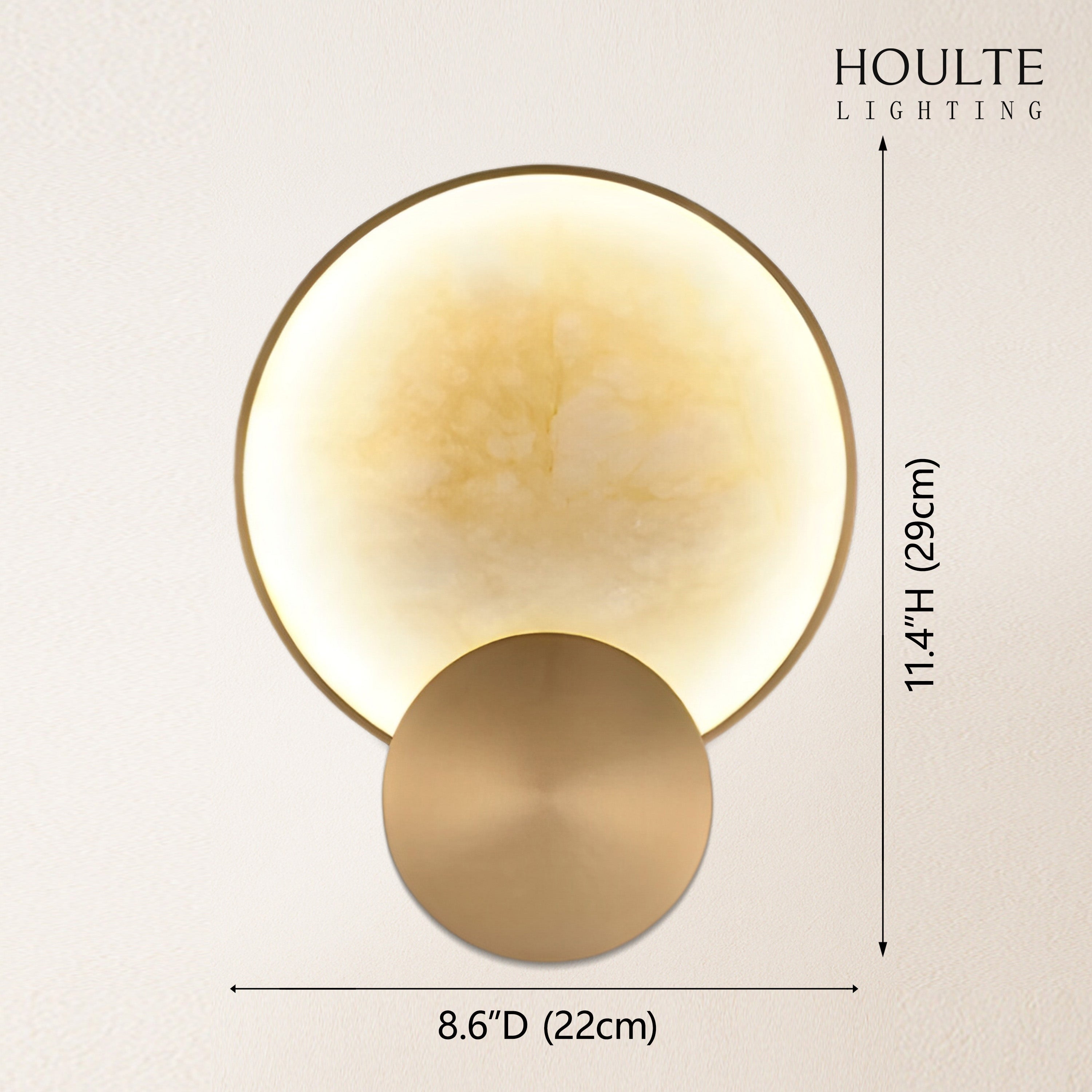Mintreux Terre Sve Alabaster Wall Sconce