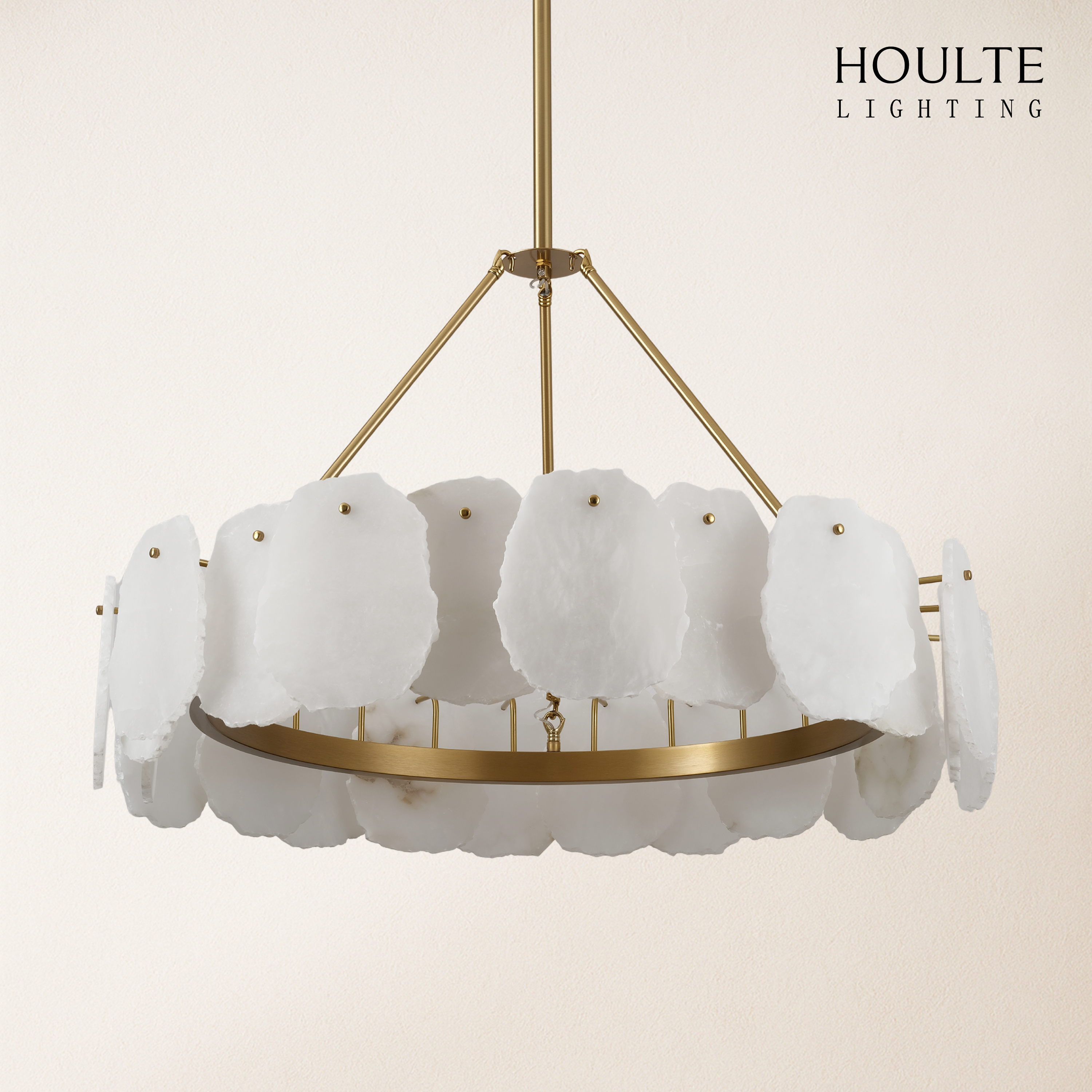 Moira Alabaster Round Chandelier 32"D