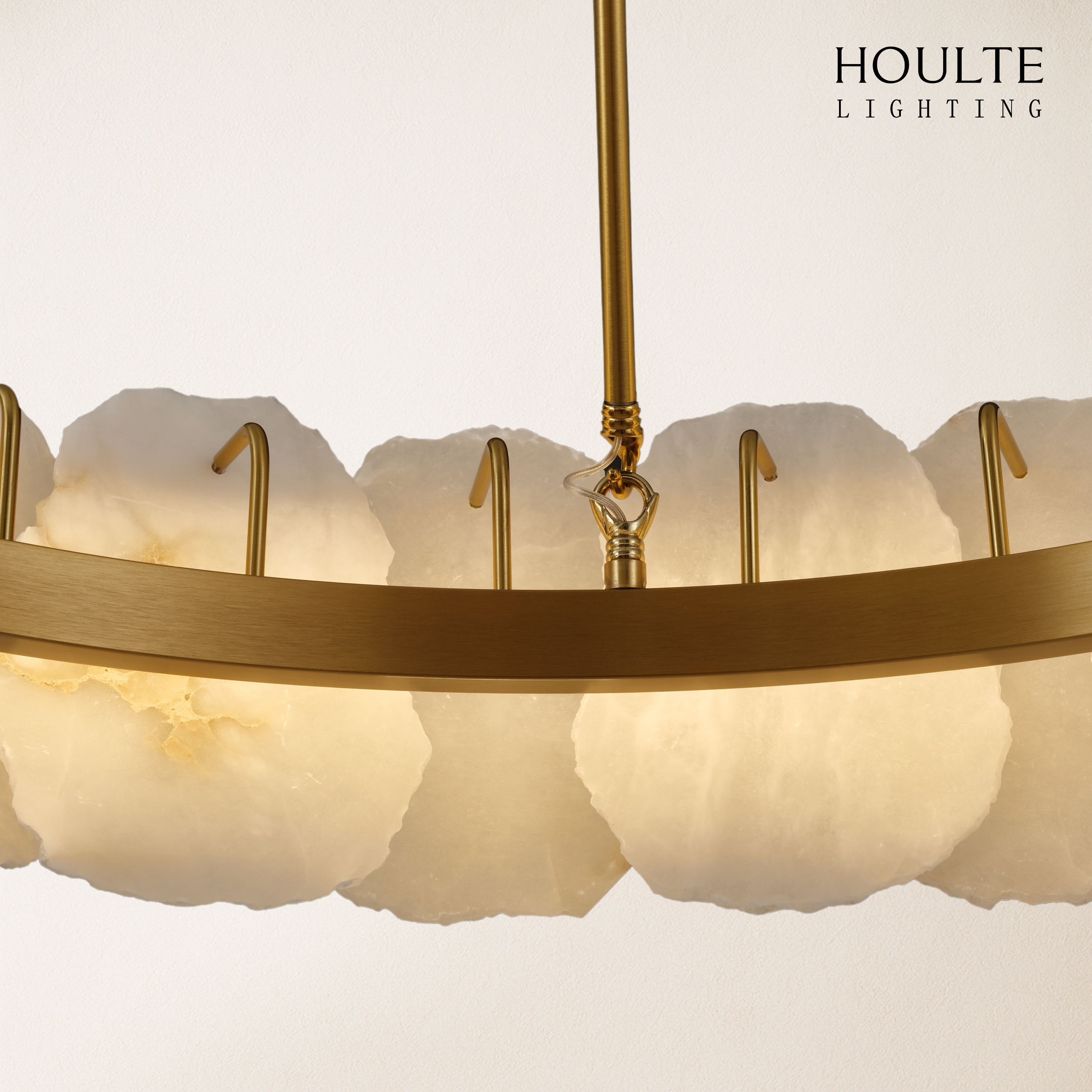 Moira Alabaster Round Chandelier 32"D