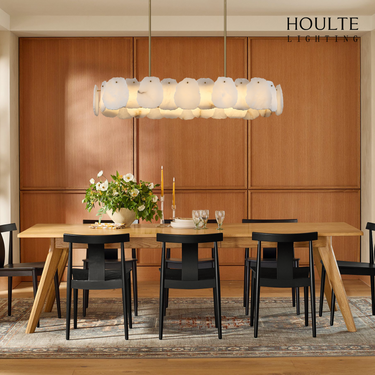 Moira Alabaster Round Chandelier 43"L