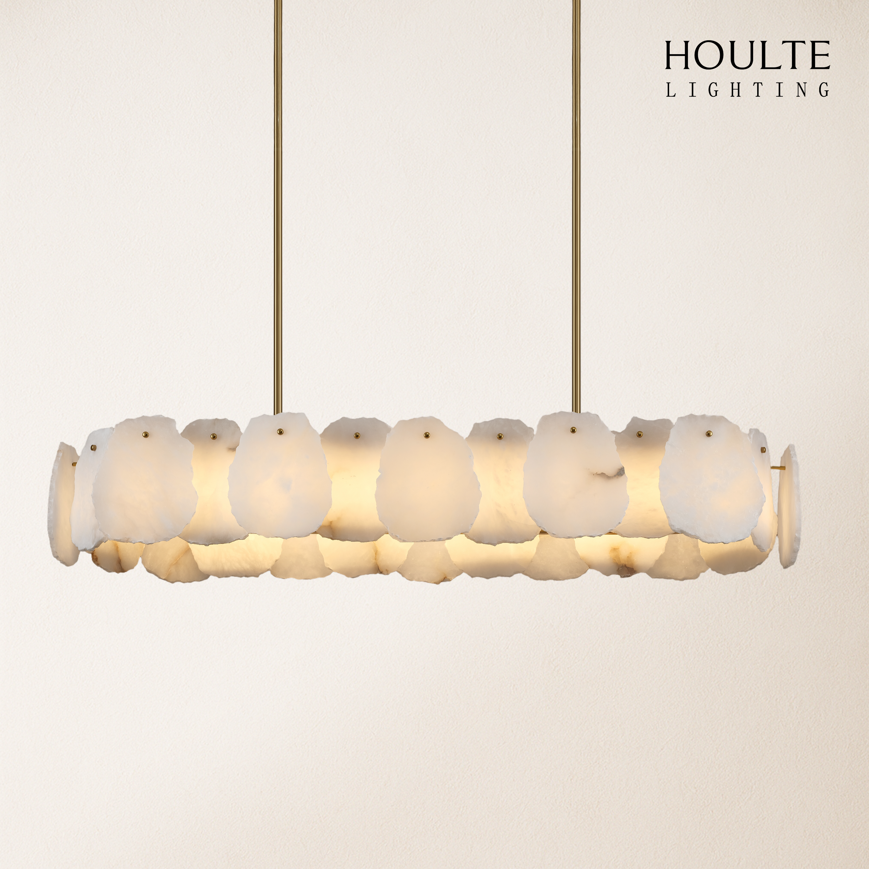 Moira Alabaster Round Chandelier 43"L
