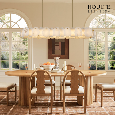 Moira Alabaster Round Chandelier 58"L