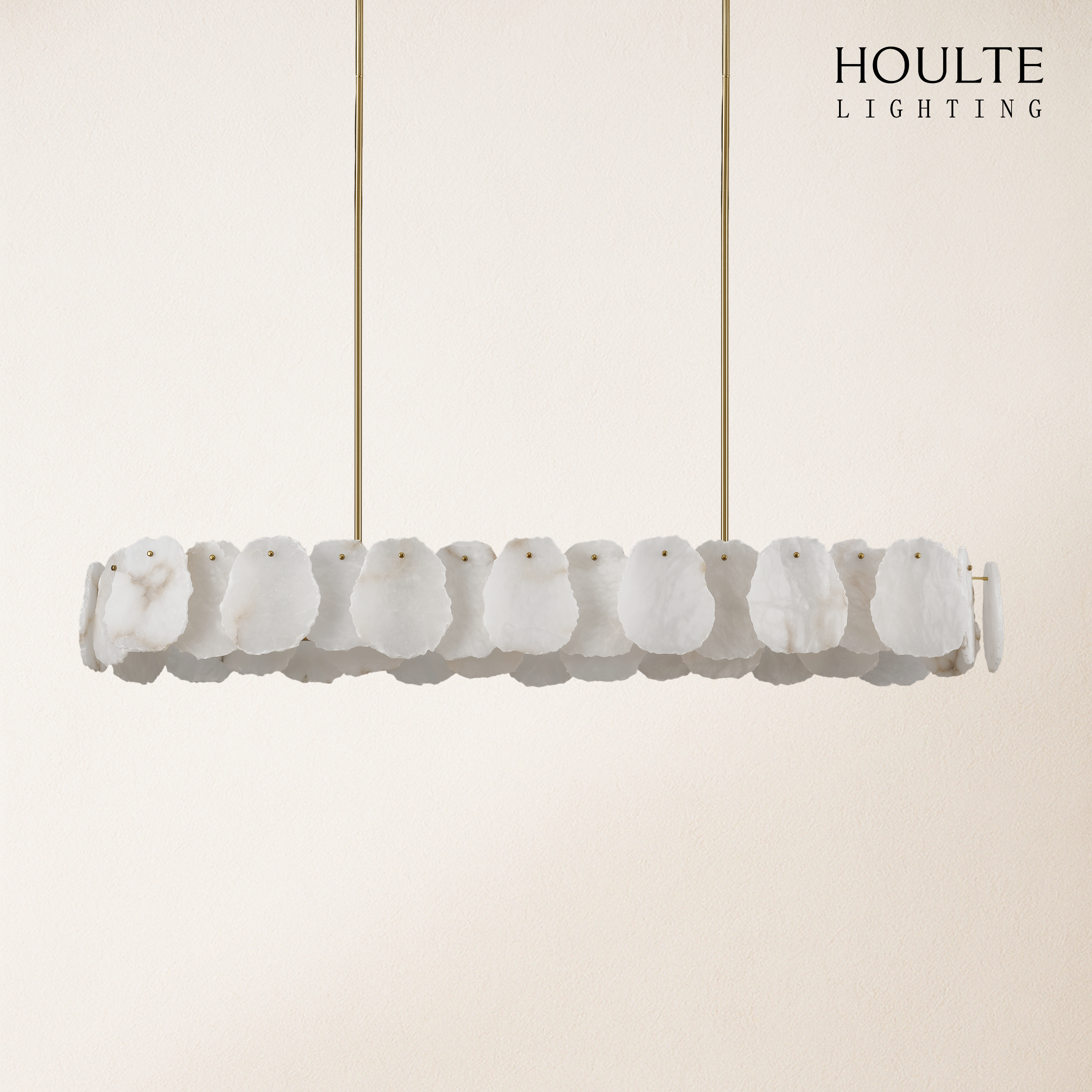 Moira Alabaster Round Chandelier 58"L