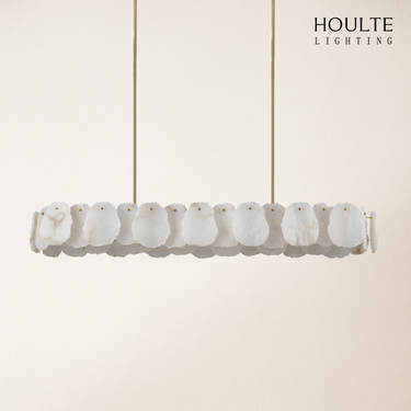 Moira Alabaster Round Chandelier 58"L