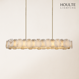 Moira Alabaster Round Chandelier 58"L