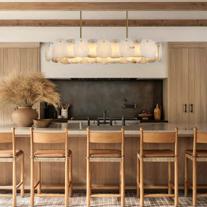 Moira Alabaster Oval Chandelier 43"W