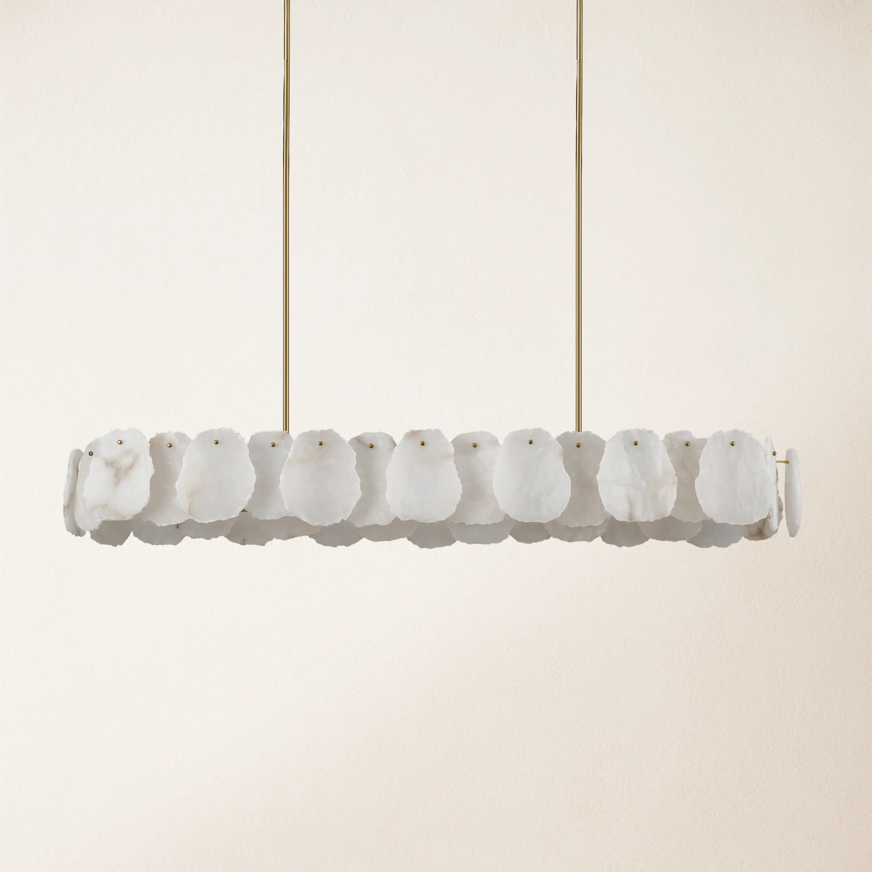 Moira Alabaster Oval Chandelier 58"W