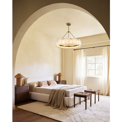 Moira Alabaster Round Chandelier 32"D