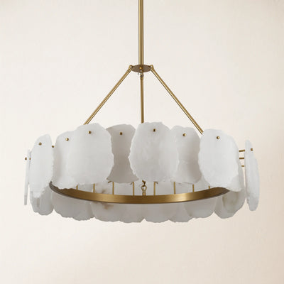 Moira Alabaster Round Chandelier 32"D