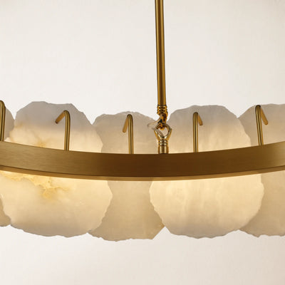 Moira Alabaster Round Chandelier 32"D