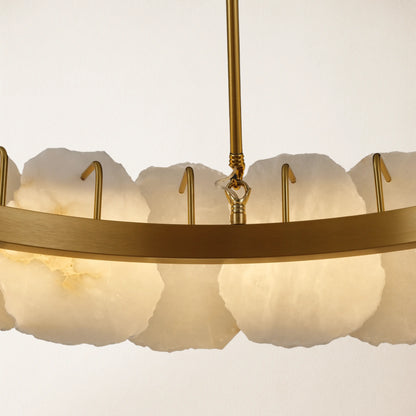 Moira Alabaster Round Chandelier 32"D