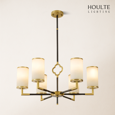 Moral Multi-layer Branda Alabaster Round chandelier 27"D