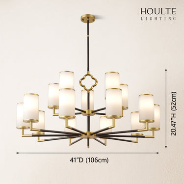Moral Multi-layer Branda Alabaster Round chandelier 41"D