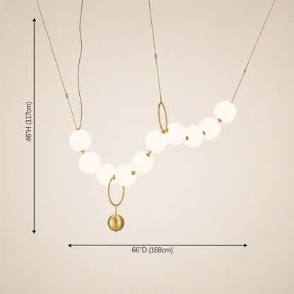 Celestine Necklace Glass Pendant
