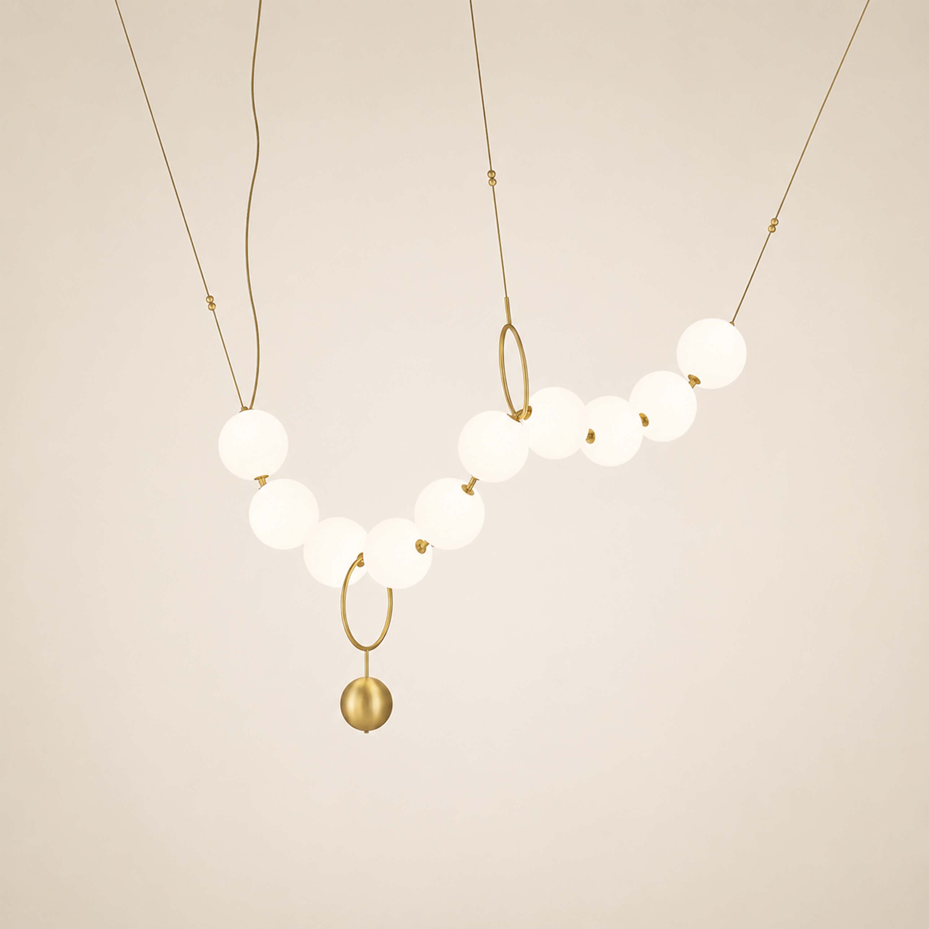 Celestine Necklace Glass Pendant