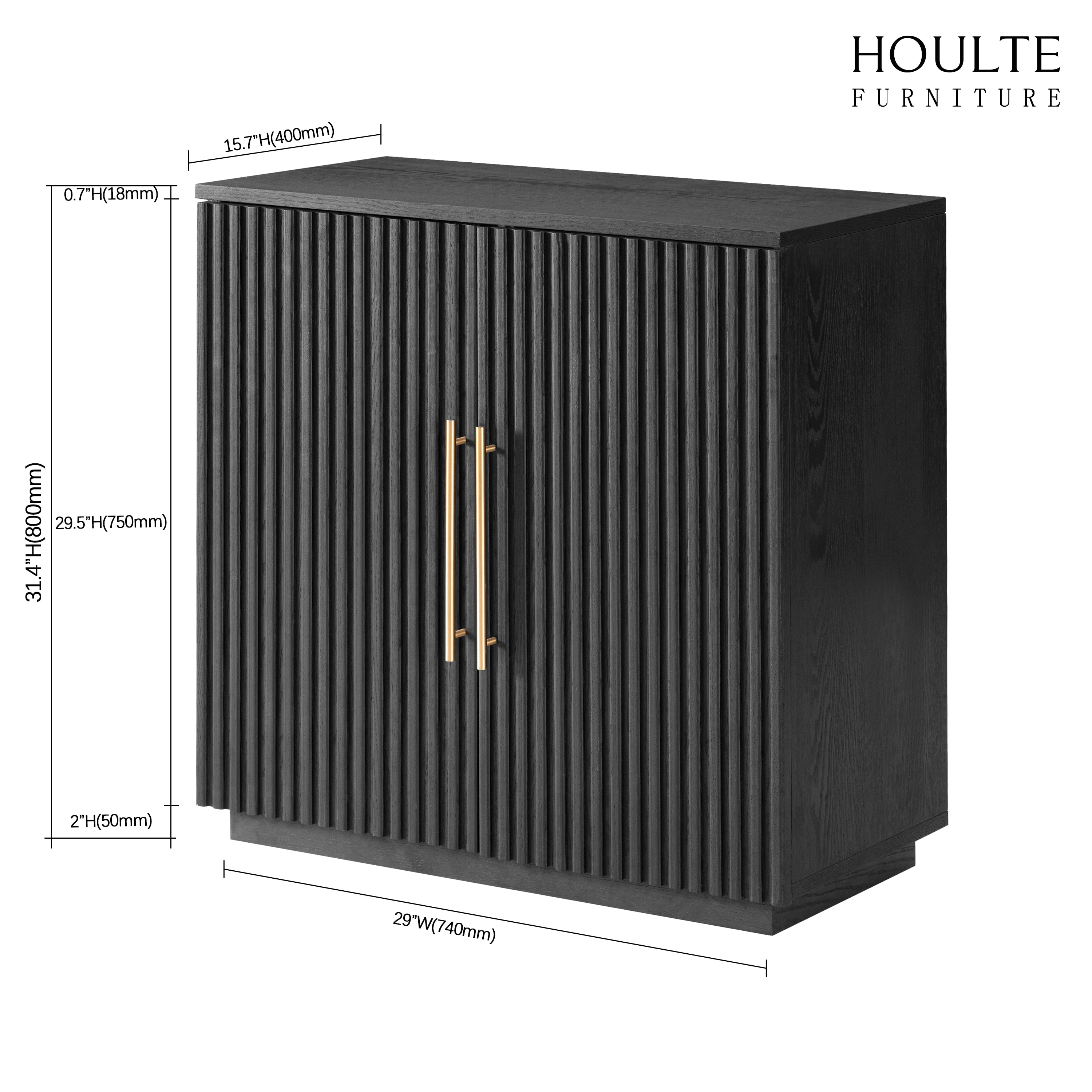Holt 94.5″ Oak Media Console(Set of 3)
