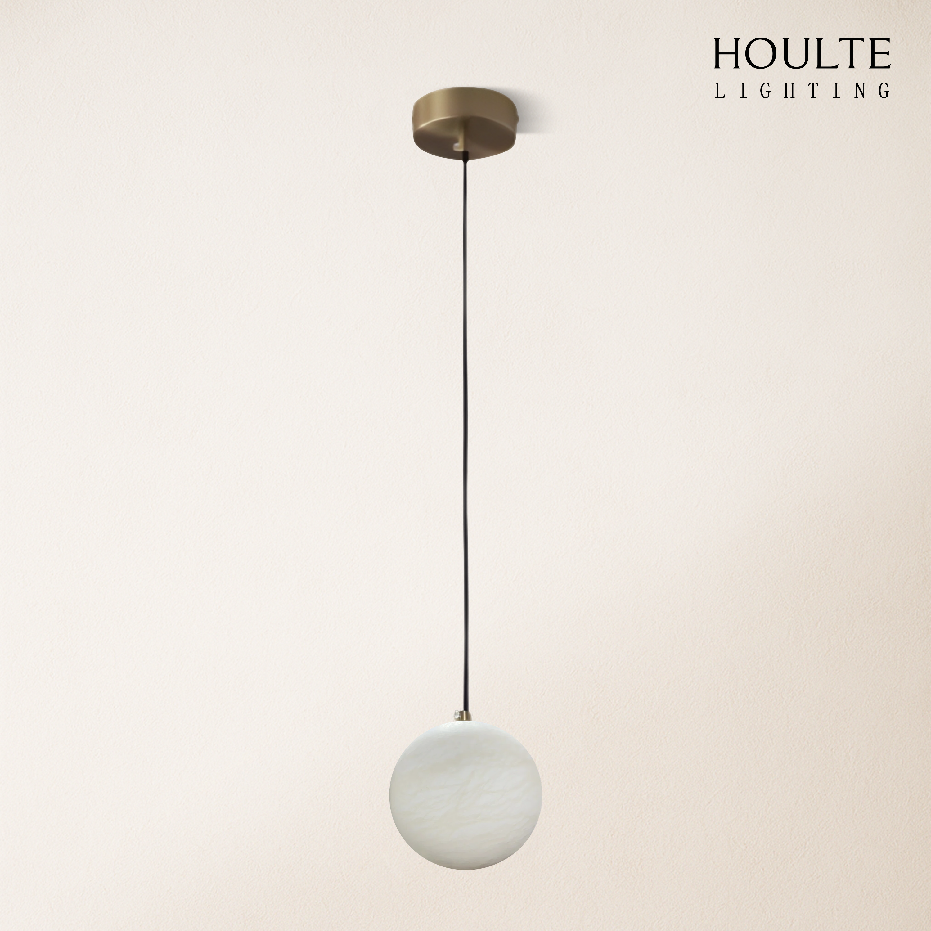 Nami Alabaster Global Ball Pendant Light 7"D