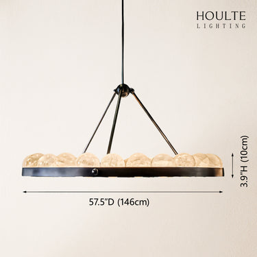 Nami Alabaster Global Suter Chandelier 57"D
