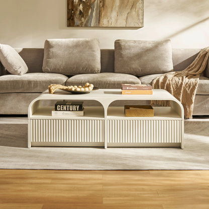 Naru Media Console and Coffee Table Set