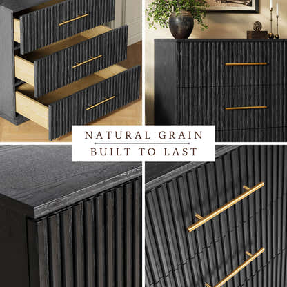 Holt 63“ Oak 6-Drawer Chest(Set of 2)