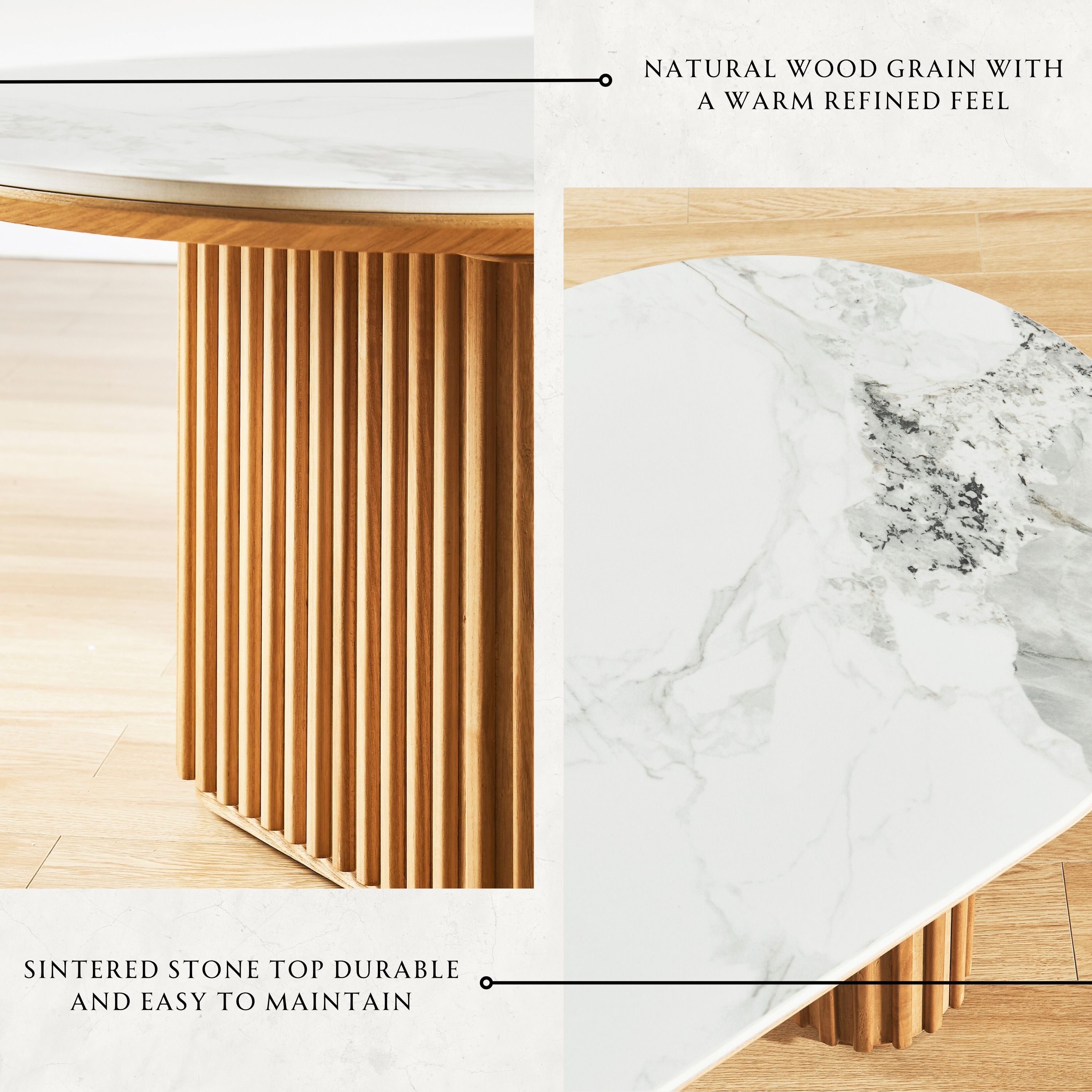 Emery Sintered Stone Coffee Table 48"W