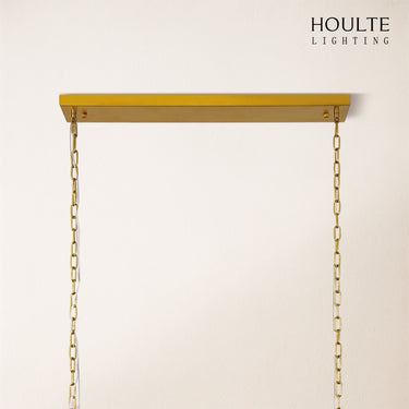 Nivislight Alabaster Rectangular Chandelier 55"