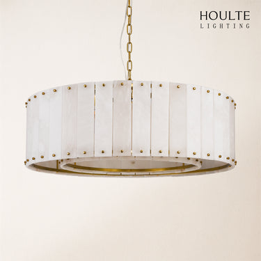 Nivislight Alabaster Round Chandelier 32"