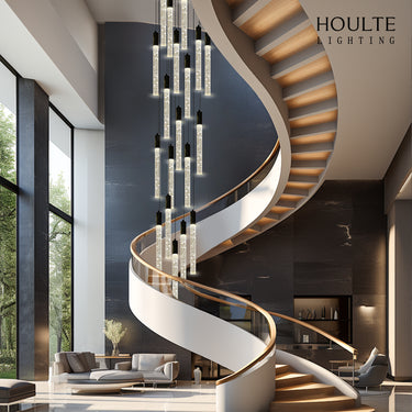 Nova Cascade Modern LED High Ceiling Chandelier 20"D