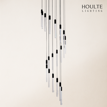 Nova Cascade Modern LED High Ceiling Chandelier 20"D