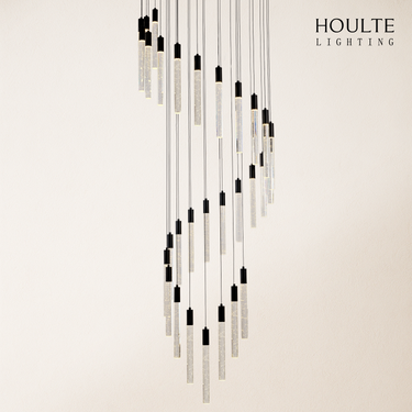 Nova Cascade Modern LED High Ceiling Chandelier 24"D