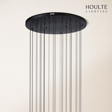 Nova Cascade Modern LED High Ceiling Chandelier 24"D