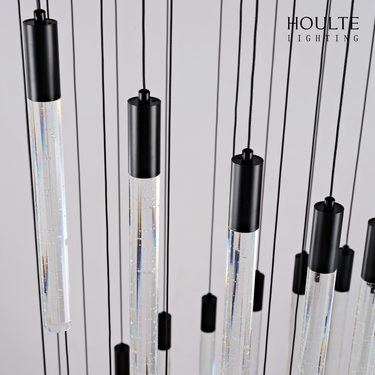 Nova Cascade Modern LED High Ceiling Chandelier 24"D