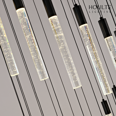 Nova Cascade Modern LED High Ceiling Chandelier 24"D