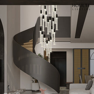 Nova Cascade Modern LED High Ceiling Chandelier 24"D