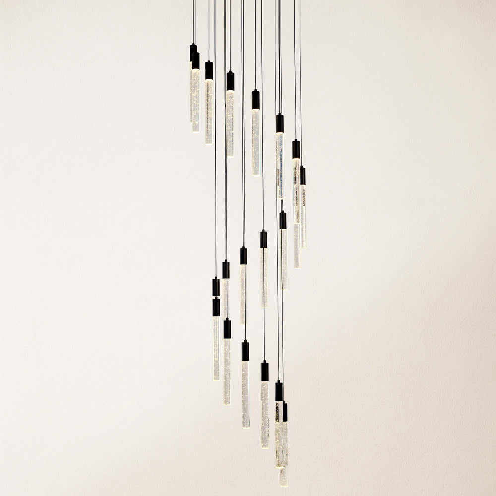 Nova Cascade High Ceiling Chandelier 20"D