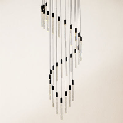 Nova Cascade Modern LED High Ceiling Chandelier 24"D