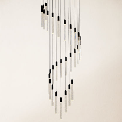 Nova Cascade Modern LED High Ceiling Chandelier 24"D