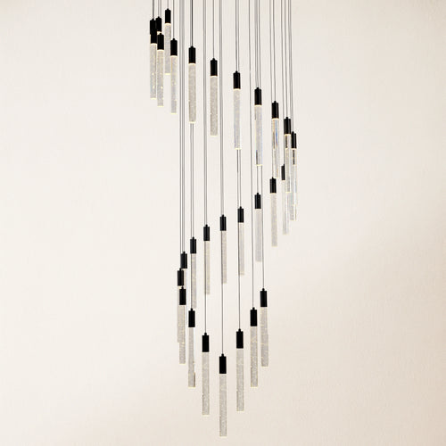 Nova Cascade Modern LED High Ceiling Chandelier 24"D