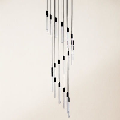 Nova Cascade High Ceiling Chandelier 20"D