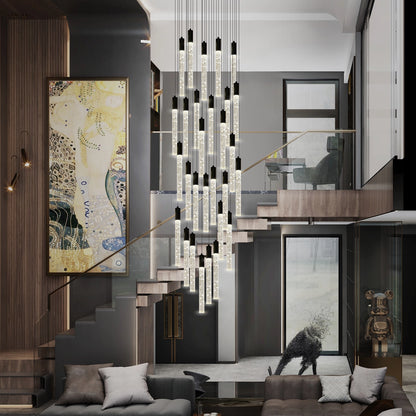 Nova Cascade Modern LED High Ceiling Chandelier 24"D