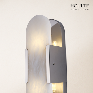 OpalEdge Alabaster Oval Wall Sconce 13.8"H