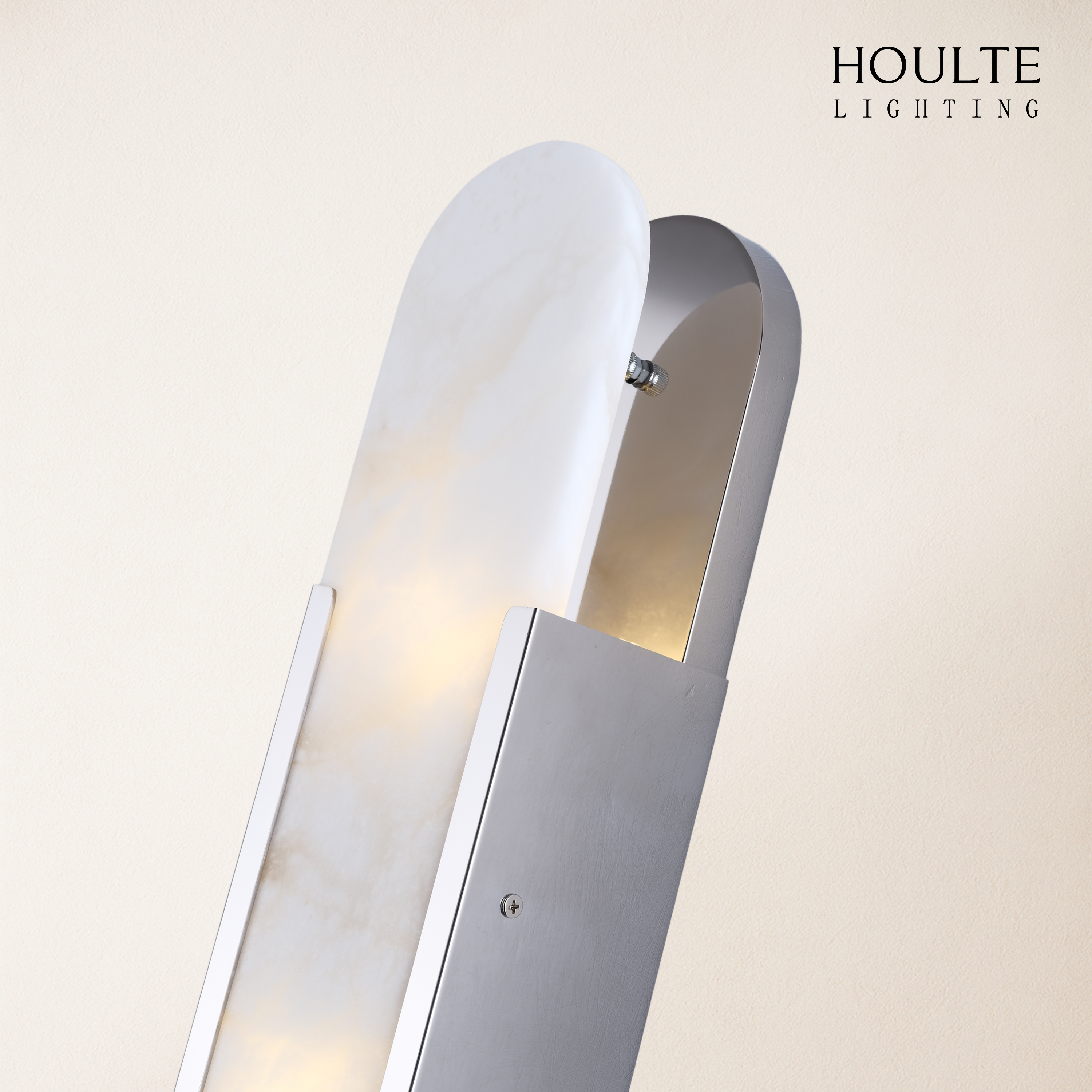 OpalEdge Alabaster Oval Wall Sconce 19.7"H