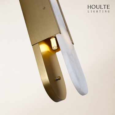 OpalEdge Alabaster Oval Wall Sconce 19.7"H