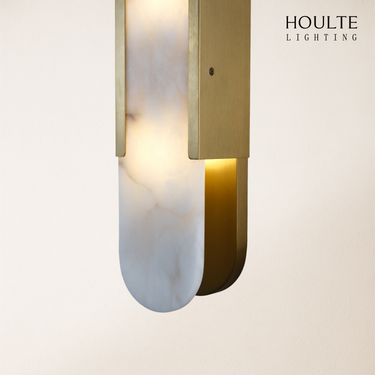 OpalEdge Alabaster Oval Wall Sconce 19.7"H