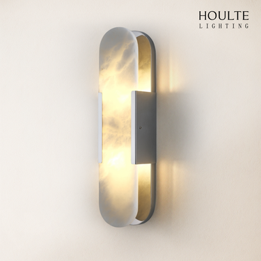 OpalEdge Alabaster Oval Wall Sconce 19.7"H