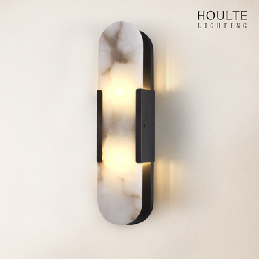 OpalEdge Alabaster Oval Wall Sconce 19.7"H