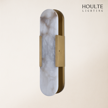 OpalEdge Alabaster Oval Wall Sconce 19.7"H