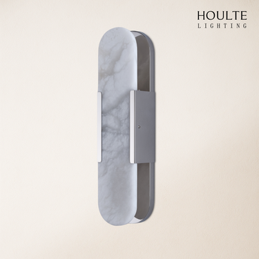 OpalEdge Alabaster Oval Wall Sconce 19.7"H