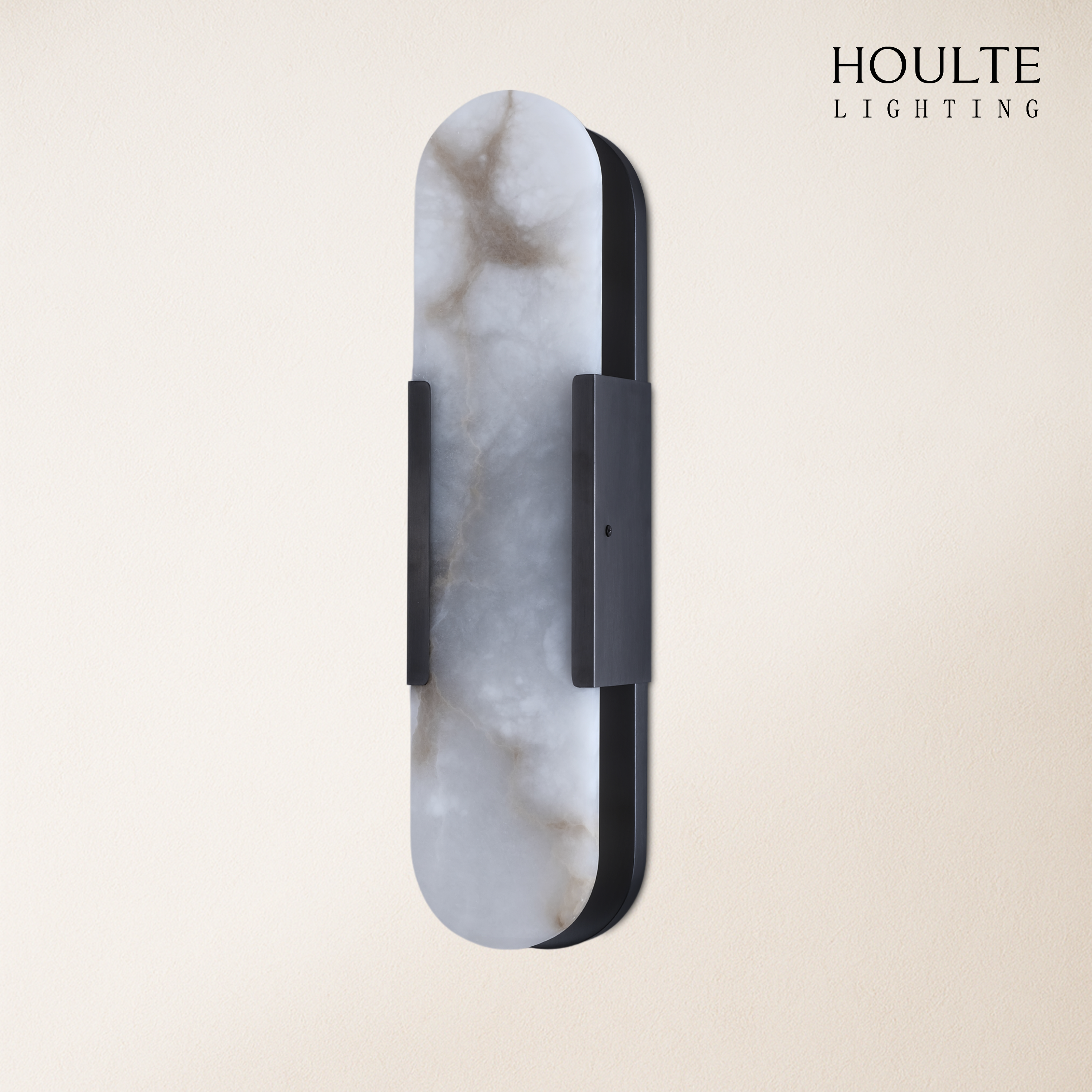 OpalEdge Alabaster Oval Wall Sconce 19.7"H